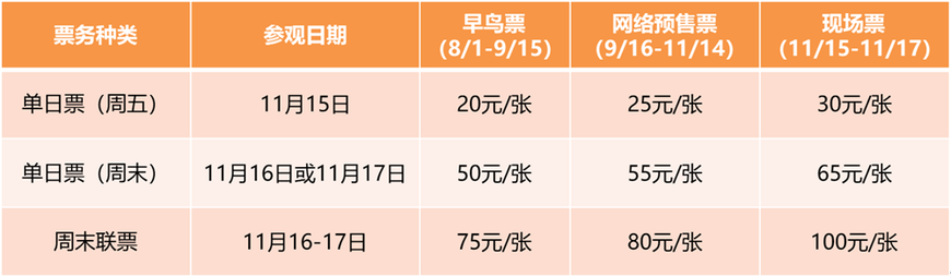 公众票价格 公众票价格